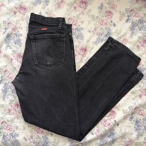 Rustler Mens Regular Fit Straight Leg Black Denim Jeans 30x30 1087619CB